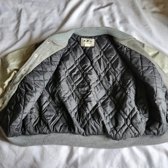 Mac Murray Vintage Lame Ducks Ballerinas Varsity Jacket Gray XL Wool Leather USA - Picture 6 of 10
